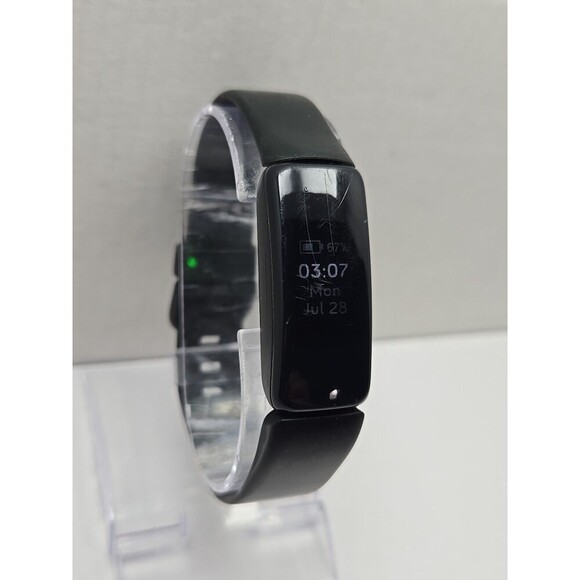 Fitbit Inspire 2 Fitness Tracker Black Heart Rate Monitor Tested W/ Charger - Picture 3 of 11